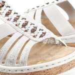 náhled Dámské sandály RIEKER V4918-90 stříbrná S6