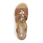 náhled Dámské sandály RIEKER V4949-24 hnědá S6