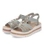 náhľad Dámske sandále RIEKER V4949-52 zelená S6