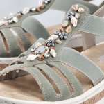 náhľad Dámske sandále RIEKER V4949-52 zelená S6