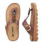 náhled Dámské žabky RIEKER V8750-22 hnědá S6