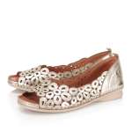 náhled Dámské baleríny IBERIUS 5612-315 zlatá S6