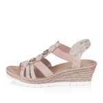 náhled Dámské sandály RIEKER 619B2-31 růžová S5