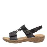 náhled Dámská obuv RIEKER 65863/00 SCHWARZ F/S 7