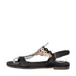 náhled Dámské černé sandály TAMARIS 1-1-28126-20 BLACK/ROSE MET 087