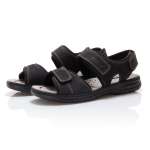 náhled Pánské černé sandály RIEKER 26274-00 SCHWARZ F/S 9