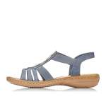 náhled Dámské sandály RIEKER 60800-14 modrá S5