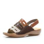 náhled Dámské sandály RIEKER 60815-60 BRAUN KOMBI F/S 9