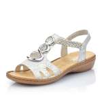 náhled Dámské sandály RIEKER 608T8-81 WEISS S0