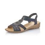 náhled Dámské modré sandály RIEKER 61659-14 BLAU F/S 9