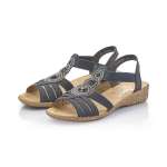 náhled Dámské modré sandály RIEKER 61659-14 BLAU F/S 9
