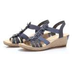 náhled Dámské nadměrné sandály RIEKER 62461-14 BLAU F/S 9