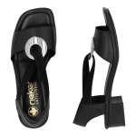 náhľad Dámske sandále RIEKER 62662-01 čierna S6