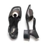 náhled Dámské nadměrné sandály RIEKER 62662-03 SCHWARZ F/S 9