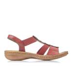 náhled Dámské sandály RIEKER RIE-1025968-S0 červená