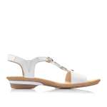 náhled Dámské sandály RIEKER 63453-80 bílá S1