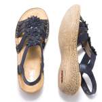 náhled Dámské modré sandály RIEKER 65858-14 BLAU F/S 9