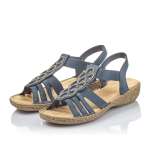náhled Dámské sandály RIEKER RIE-1026025-S0 modrá