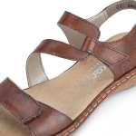 náhled Dámské sandály RIEKER 659C7-24 hnědá S6