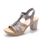 náhled Dámské šedé sandály RIEKER 66506-42 GRAU F/S 9