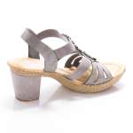 náhled Dámské šedé sandály RIEKER 66506-42 GRAU F/S 9