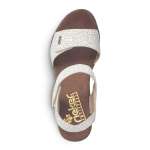 náhľad Dámske sandále RIEKER 66754-80 WEISS S0