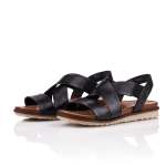 náhled Dámské černé sandály REMONTE R2759-01 SCHWARZ F/S 9
