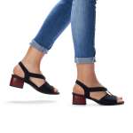 náhled Dámské sandály REMONTE R8751-01 SCHWARZ S0