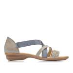 náhled Dámské nadměrné sandály RIEKER V3405-42 GRAU KOMBI S0