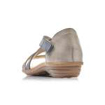 náhled Dámské nadměrné sandály RIEKER V3405-42 GRAU KOMBI S0