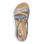 náhled Dámské nadměrné sandály RIEKER V3405-42 GRAU KOMBI S0