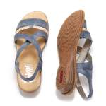 náhled Dámské nadměrné sandály RIEKER V3451-15 BLAU F/S 9
