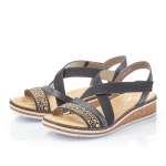 náhled Dámské sandály RIEKER RIE-1026136-S1 černá