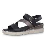 náhled Dámské sandály TAMARIS 1-1-28352-22 BLACK/PEWTER 094