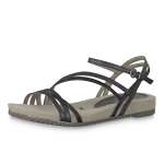 náhled Dámské sandály TAMARIS 1-1-28112-22 BLK MET.STR. 030
