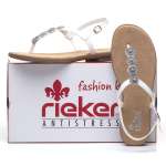 náhľad Dámske žabky RIEKER 64201-80 WEISS S0