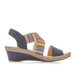 náhled Dámské sandály RIEKER V2418-14 modrá S1