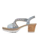 náhled Dámské sandály RIEKER RIE-1027244-S0 modrá