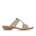 náhľad Dámske šľapky RIEKER V3411-60 BEIGE S0