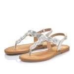 náhled Dámské žabky RIEKER V7565-90 SILBER/PLATIN S0