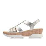 náhled Dámské sandály RIEKER RIE-1027275-S0 stříbrná