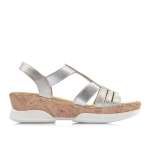 náhled Dámské sandály RIEKER V7775-90 SILBER/PLATIN S0
