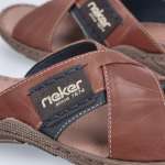 náhled Pánské nazouváky RIEKER 22099-25 hnědá S5