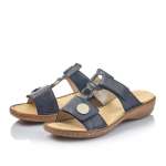 náhled Dámské nazouváky RIEKER 60892-14 BLAU S0