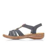 náhled Dámské sandály RIEKER RIE-1027361-S1 modrá