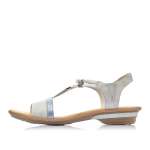 náhled Dámské sandály RIEKER 634G3-80 WEISS KOMBI S0