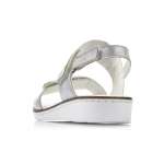 náhľad Dámske sandále RIEKER 636G9-80 METALLIC S0