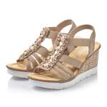 náhled Dámské sandály RIEKER 65596-64 BEIGE S0