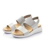 náhľad Dámske sandále RIEKER 68472-80 WEISS S0