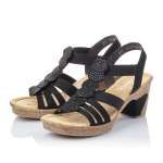 náhled Dámské sandály RIEKER 69702-00 SCHWARZ S0